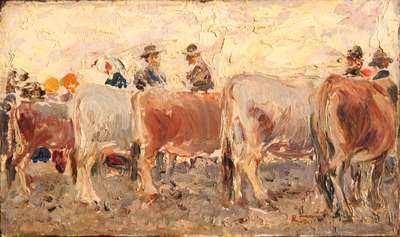 The cattle fair - Tafuri Raffaele
